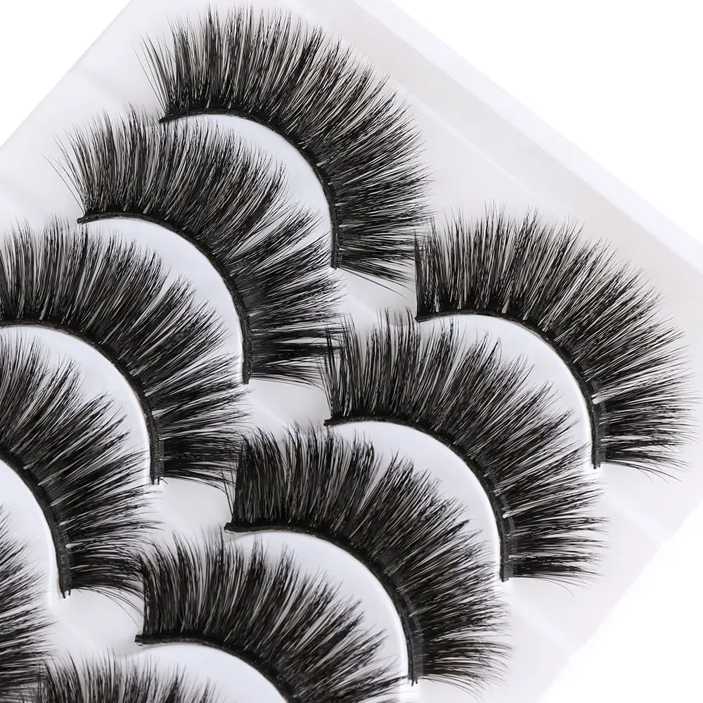 5 Pairs Reusable Cruelty-free Glue Included Wispy Eye Lash Extension False Eyelashes 3D Soft Mink Hair Natural Long
5 Pairs Reusable Cruelty-free Glue Included Wispy Eye Lash Extension False Eyelashes 3D Soft Mink Hair Natural Long