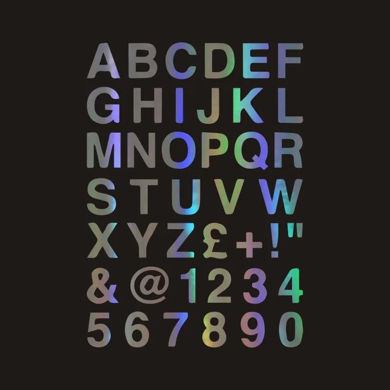 16cm*23cm Personality Stickers for Cars Creative Letters and Numbers Alphabet Stickers for Car Reflective Decoration
16cm*23cm Personality Stickers for Cars Creative Letters and Numbers Alphabet Stickers for Car Reflective Decoration