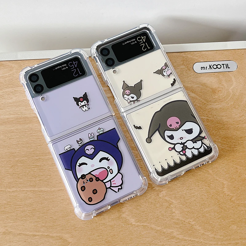 Cute Sanrio Kuromi 3D Phone Case For Samsung Galaxy Z Flip 3 4 5G ZFlip3 ZFlip4 Flip3 Flip4 Transparent Anti-fall Cover
Cute Sanrio Kuromi 3D Phone Case For Samsung Galaxy Z Flip 3 4 5G ZFlip3 ZFlip4 Flip3 Flip4 Transparent Anti-fall Cover