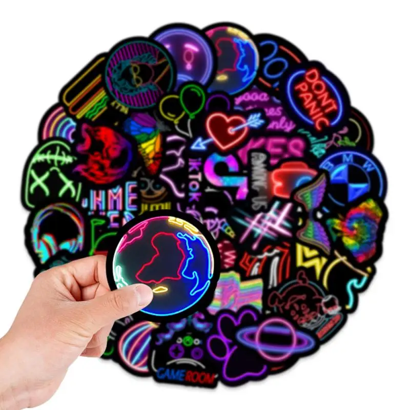 10/30/50Pcs Neon Light Graffiti Stickers for Bicycle Luggage Guitar Phone Laptop Laptop Skateboard Waterproof Cartoon Stickers
10/30/50Pcs Neon Light Graffiti Stickers for Bicycle Luggage Guitar Phone Laptop Laptop Skateboard Waterproof Cartoon Stickers