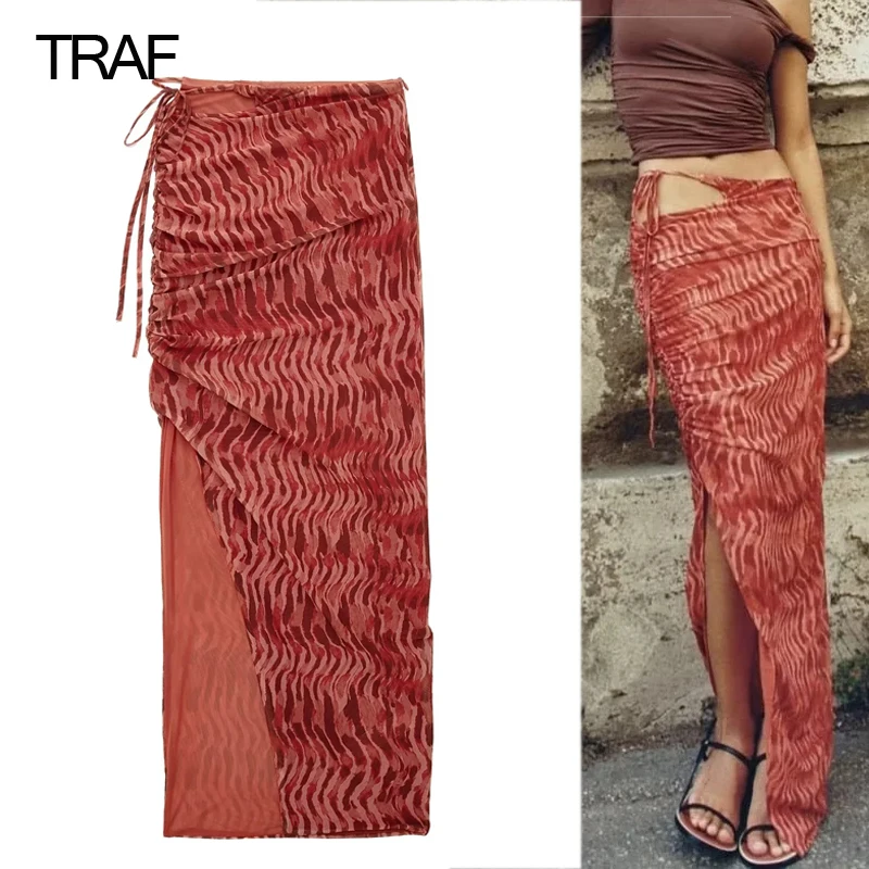 TRAF Printed Mesh Satin Long Skirt Women High Waisted Skirt Women Streetwear Skirts Woman Fashion 2022 Autumn Skirt Woman Suits
TRAF Printed Mesh Satin Long Skirt Women High Waisted Skirt Women Streetwear Skirts Woman Fashion 2022 Autumn Skirt Woman Suits