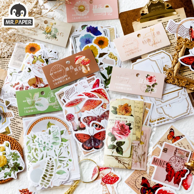 Mr.paper 6 designs Retro Flower House Story Series Decorative Stickers Scrapbook Diary Decorative Stationery Stickers
Mr.paper 6 designs Retro Flower House Story Series Decorative Stickers Scrapbook Diary Decorative Stationery Stickers
