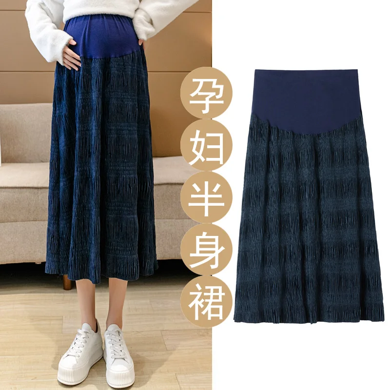 2278# Autumn Winter Fashion Pleated Thick Warm Maternity Skirts Elastic Waist Belly Casual Clothes for Pregnant Women Pregnancy
2278# Autumn Winter Fashion Pleated Thick Warm Maternity Skirts Elastic Waist Belly Casual Clothes for Pregnant Women Pregnancy