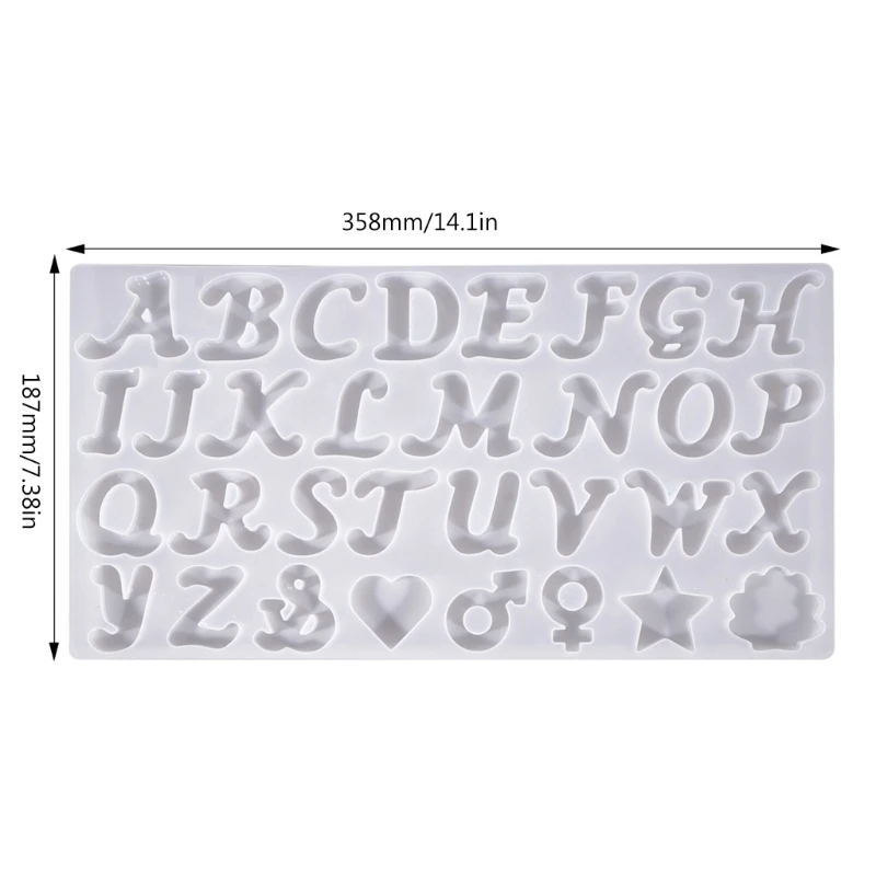 4XBE 3D Letters Symbol Epoxy Resin Silicone Molds DIY Handmade Pendant Molds Small for KEY Ring Pendant Mould Tool Easy to Cl
4XBE 3D Letters Symbol Epoxy Resin Silicone Molds DIY Handmade Pendant Molds Small for KEY Ring Pendant Mould Tool Easy to Cl