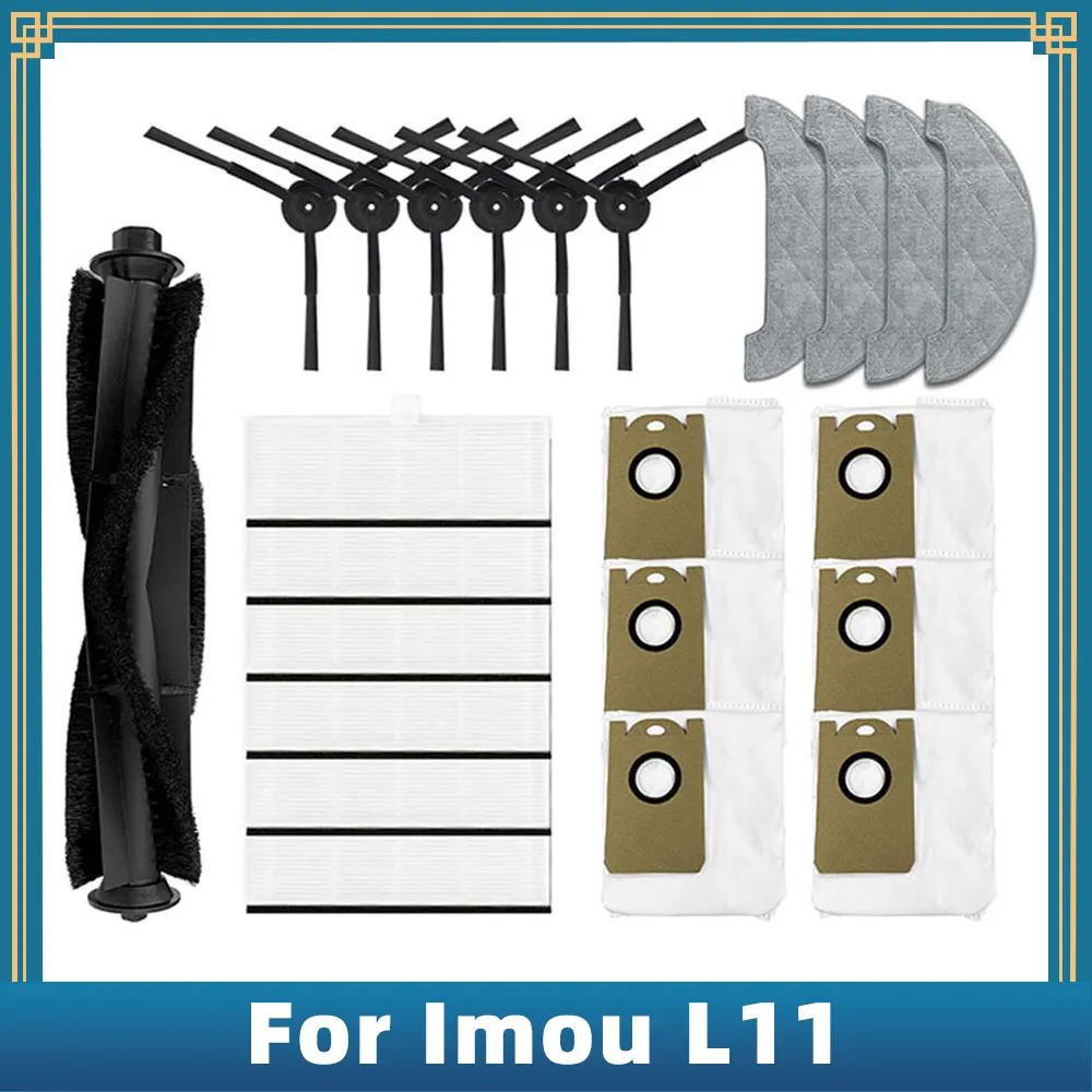 Replacement For Imou L11 Robot Vacuum Cleaner Spare Parts Main Side Brush Hepa Filter Mop Rag Dust Bag
Replacement For Imou L11 Robot Vacuum Cleaner Spare Parts Main Side Brush Hepa Filter Mop Rag Dust Bag