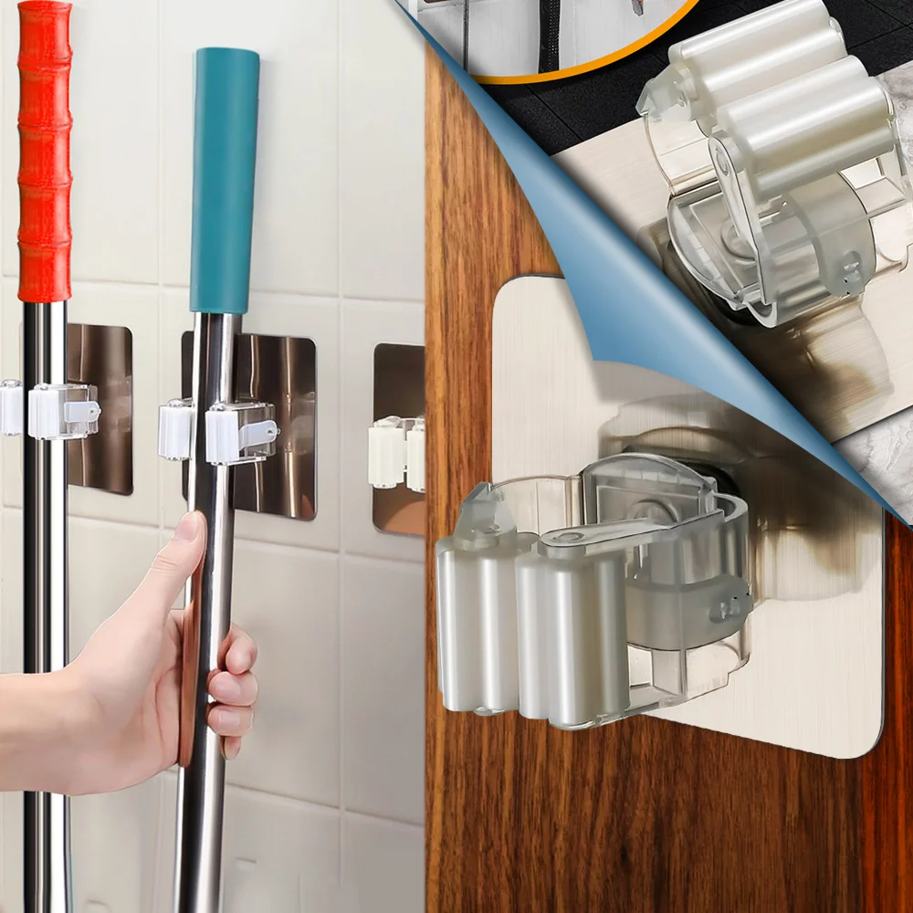 Adhesive Kitchen Hooks Bathroom Mounted Rackbrush Mop Multi-purpose Hanger Wall Strong Broom Hooks Organizer Mop Holder Hook
Adhesive Kitchen Hooks Bathroom Mounted Rackbrush Mop Multi-purpose Hanger Wall Strong Broom Hooks Organizer Mop Holder Hook