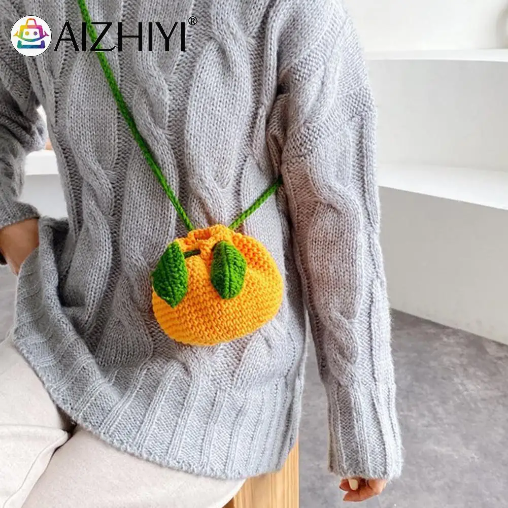 2022 Hand Moven Women Messenger Bag Fashion Small Fruit Backpack Cute Orange Wool Knitted Bucket Bag Lovely Casual Crossbody Bag
2022 Hand Moven Women Messenger Bag Fashion Small Fruit Backpack Cute Orange Wool Knitted Bucket Bag Lovely Casual Crossbody Bag