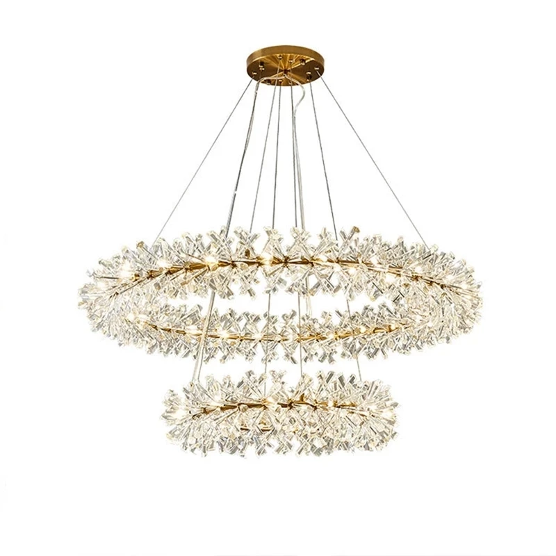 Crystal LED Chandelier Luxury Ceiling Luster for Living Room Bedroom Pendant Lamp Indoor Lighting Home Decoration Accessories
Crystal LED Chandelier Luxury Ceiling Luster for Living Room Bedroom Pendant Lamp Indoor Lighting Home Decoration Accessories