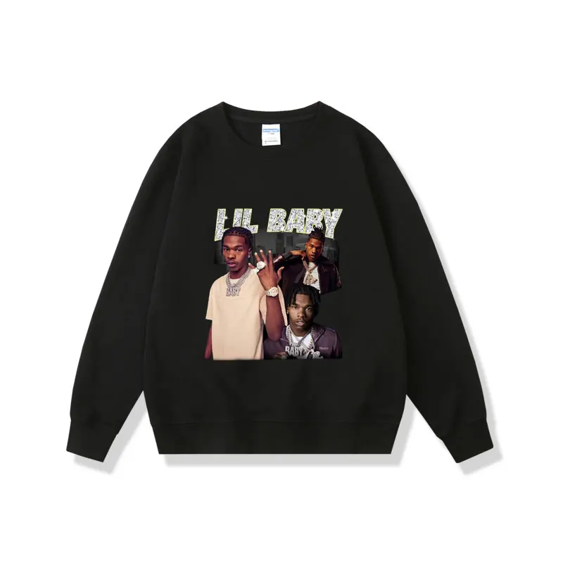 Rapper Lil Baby Graphic Sweatshirt Regular Men Women Hip Hop Pullover Men's Oversized Crewneck Sweatshirts Male Loose Tracksuit
Rapper Lil Baby Graphic Sweatshirt Regular Men Women Hip Hop Pullover Men's Oversized Crewneck Sweatshirts Male Loose Tracksuit