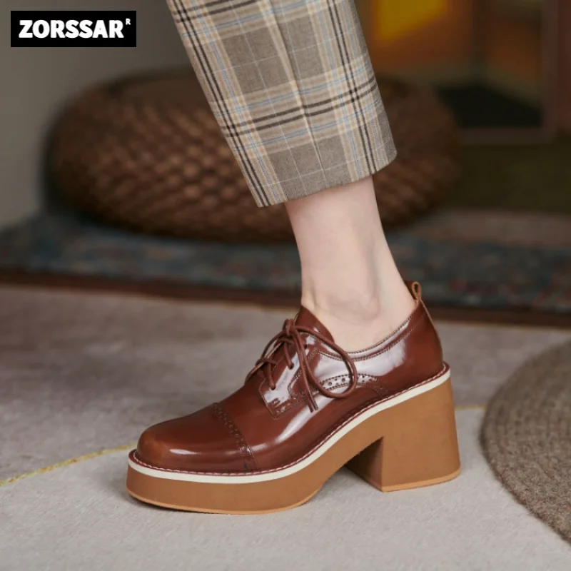 Leather Women Platform Square Heel Lace Up Oxford Women Party Role Play Uniform Dress Shoes Fashion High Heels Shoes Women
Leather Women Platform Square Heel Lace Up Oxford Women Party Role Play Uniform Dress Shoes Fashion High Heels Shoes Women