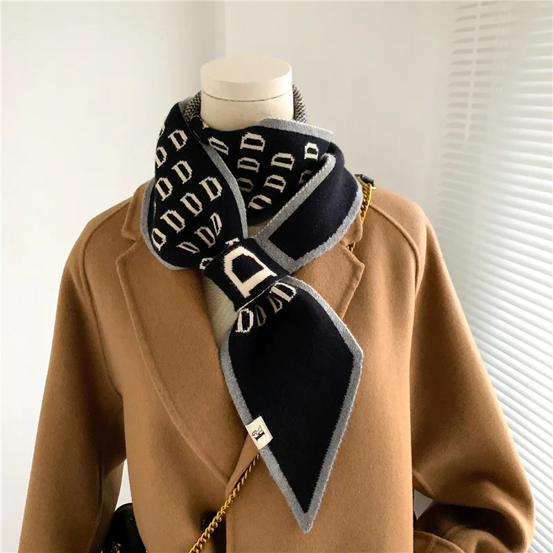 Luxury Winter Neck Scarf Knitted Lady Warm Collar Wraps Plaid Letter Skinny Long Narrow Thick Ties Scarves Neckerchief
Luxury Winter Neck Scarf Knitted Lady Warm Collar Wraps Plaid Letter Skinny Long Narrow Thick Ties Scarves Neckerchief