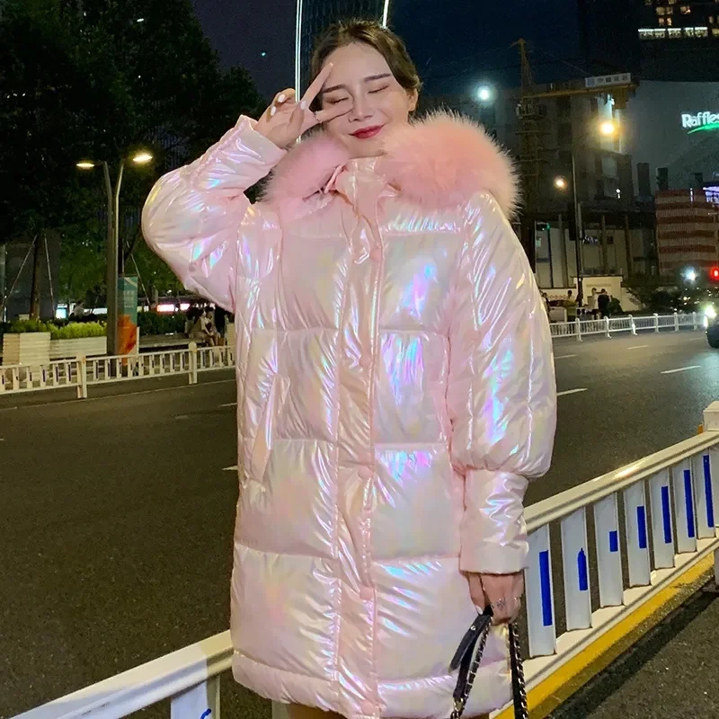 2023 New Winter Parkas Thicken Women's Jacket Puffer Coat Glossy Warm Fur Collar Hooded Long Female Down Cotton Parka Outwear
2023 New Winter Parkas Thicken Women's Jacket Puffer Coat Glossy Warm Fur Collar Hooded Long Female Down Cotton Parka Outwear