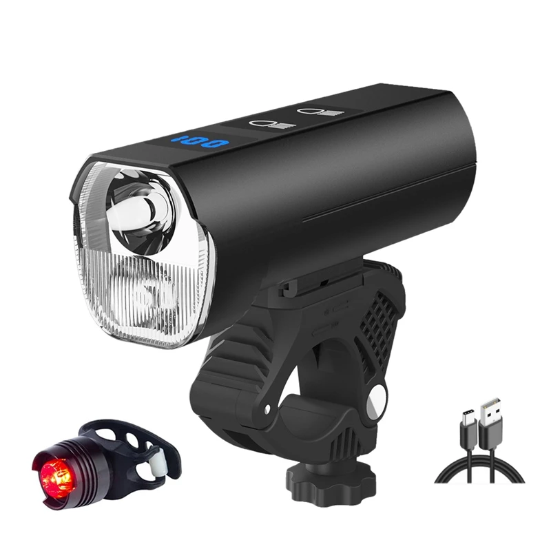 Bike Headlight Aluminum Bike Front Light USB Rechargeable LED Flashlight With Bike Rear Light For MTB Road Bike
Bike Headlight Aluminum Bike Front Light USB Rechargeable LED Flashlight With Bike Rear Light For MTB Road Bike