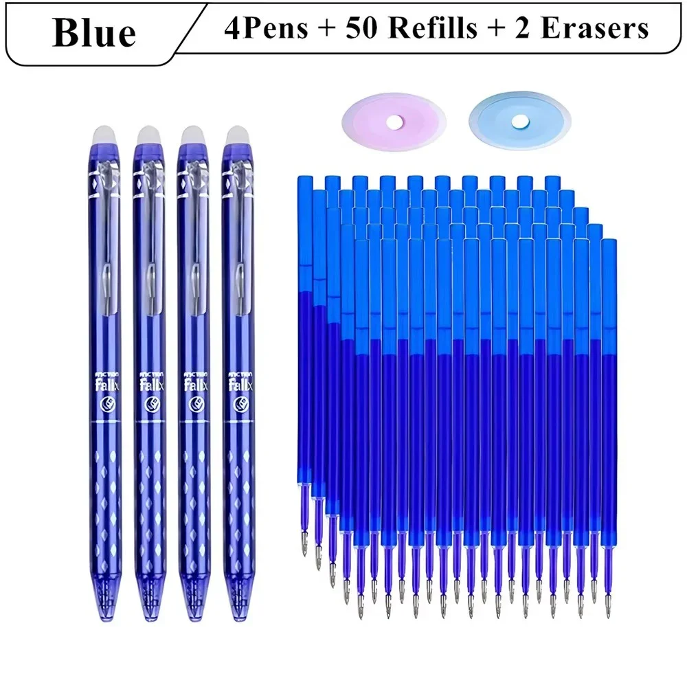 Набор Из 4 Многоразовых Гелевых Ручек С 50 Сменными Стержнями, 2 Ластиками, Тонкий Наконечник 0,5 Мм, Гладкое Письмо
Набор Из 4 Многоразовых Гелевых Ручек С 50 Сменными Стержнями, 2 Ластиками, Тонкий Наконечник 0,5 Мм, Гладкое Письмо