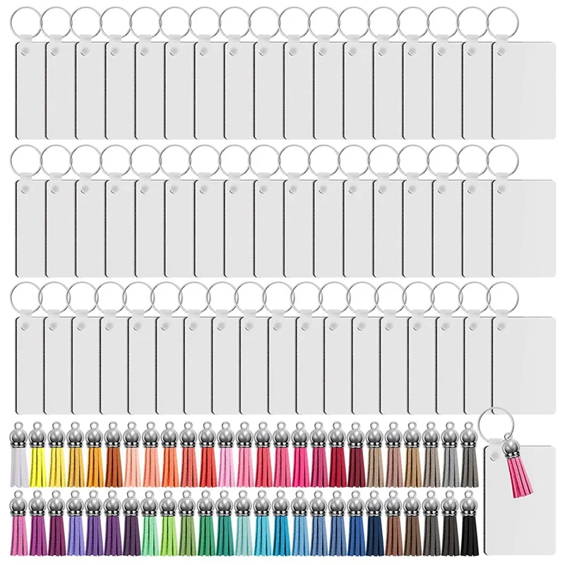 200Pcs Sublimation Keychain Blanks Set Rectangle Heat Transfer Blanks Keychain Tassels with Key Rings for Keychain DIY
200Pcs Sublimation Keychain Blanks Set Rectangle Heat Transfer Blanks Keychain Tassels with Key Rings for Keychain DIY