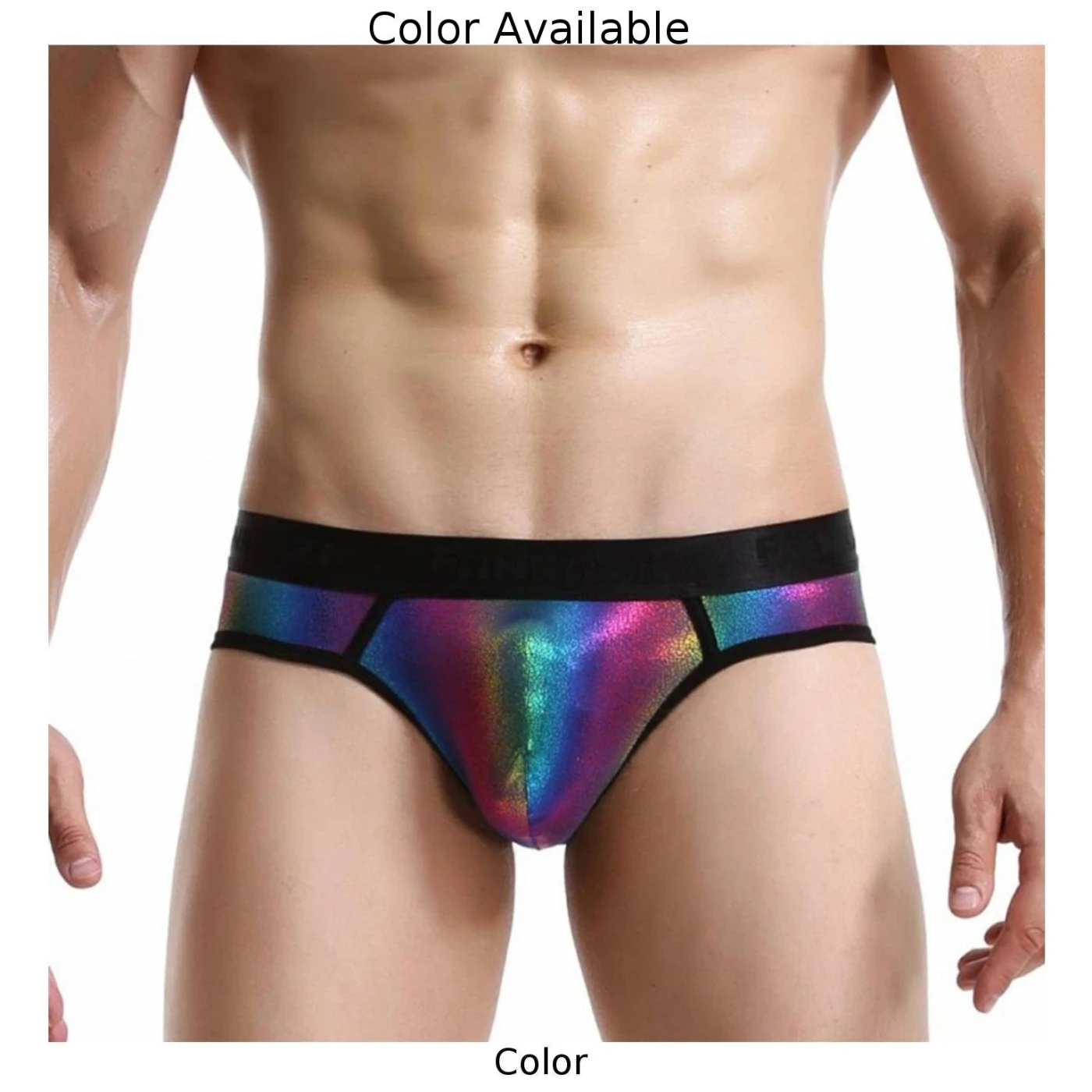 Cool Men Rainbow Striped Briefs Shiny Underwear U Convex Pouch Underpants Male Breathable Panties Novelty Lingerie
Cool Men Rainbow Striped Briefs Shiny Underwear U Convex Pouch Underpants Male Breathable Panties Novelty Lingerie