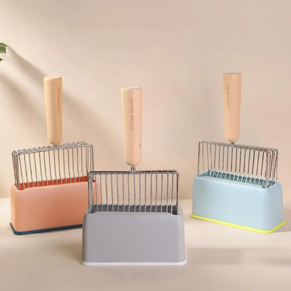 Cat Metal Litter Shovel Large Capacity Litter Scoop Pet Cleaning Supplies With Comfortable Wooden Handle Hot Sale 
Cat Metal Litter Shovel Large Capacity Litter Scoop Pet Cleaning Supplies With Comfortable Wooden Handle Hot Sale