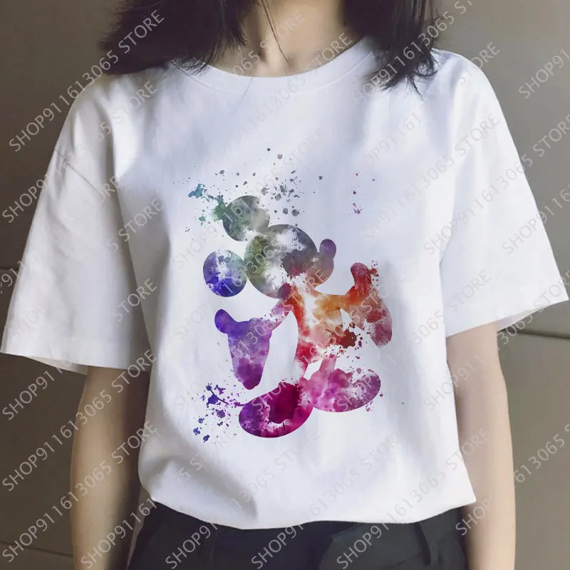 Mickey Minnie Women T-shirt Kawaii Disney Snow White Lion King Painting Cartoon Top Anime Harajuku Casual Clothes Streetwear Tee
Mickey Minnie Women T-shirt Kawaii Disney Snow White Lion King Painting Cartoon Top Anime Harajuku Casual Clothes Streetwear Tee