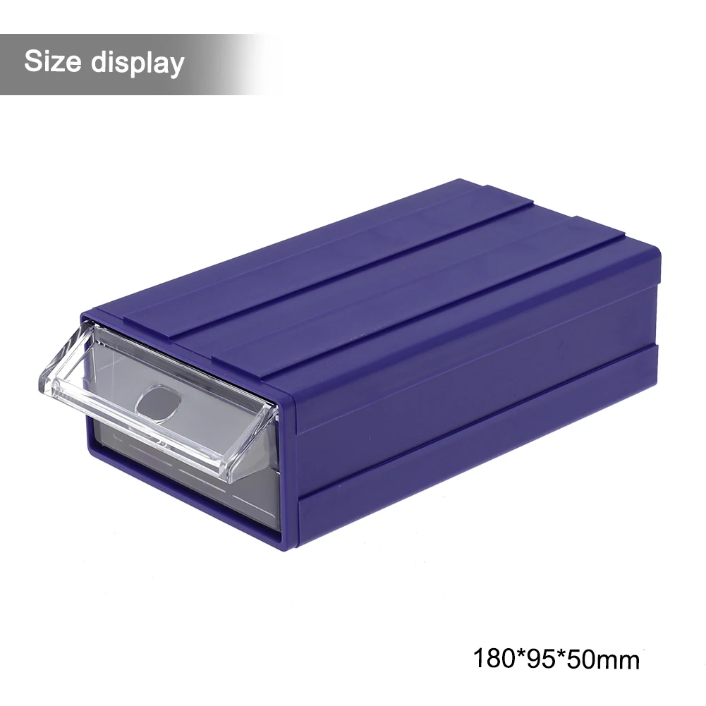 High Quality Practical Brand New Storage Box Organizers PE Plastic Stackable Storage Boxes Thicken 180*95*50mm
High Quality Practical Brand New Storage Box Organizers PE Plastic Stackable Storage Boxes Thicken 180*95*50mm