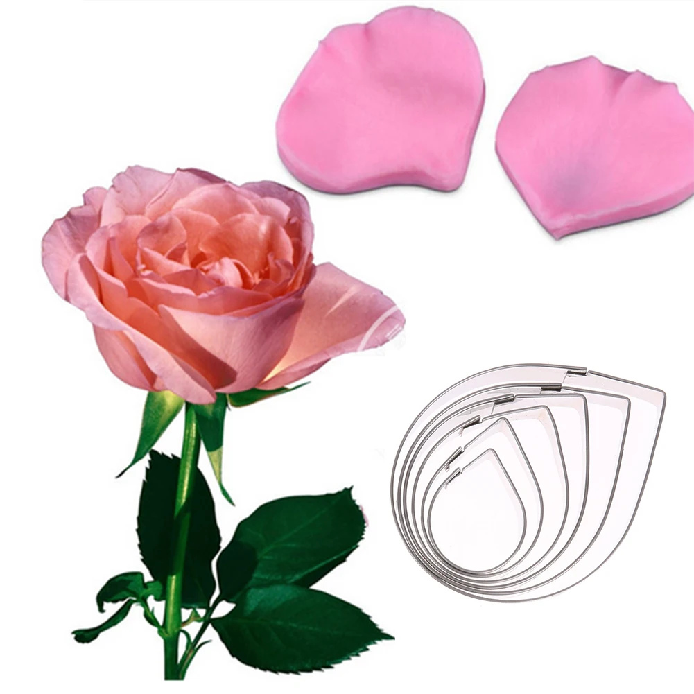 Stainless Steel Fondant Rose Flower Petal Sepal Leaf Cake Mold Cookie Cutter Mold Sugarcraft Cake Decorating Tool Cake Tool 
Stainless Steel Fondant Rose Flower Petal Sepal Leaf Cake Mold Cookie Cutter Mold Sugarcraft Cake Decorating Tool Cake Tool