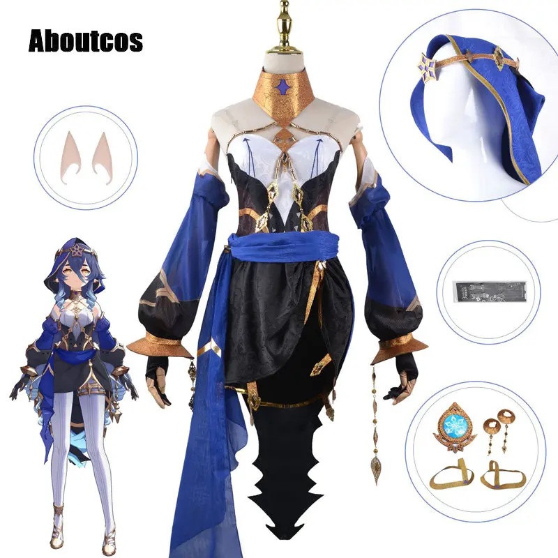 Aboutcos Layla Cosplay Costume Genshin Impact Women Exotic Dancers Costume Sumeru Layla Cosplay Halloween Costumes Full Set
Aboutcos Layla Cosplay Costume Genshin Impact Women Exotic Dancers Costume Sumeru Layla Cosplay Halloween Costumes Full Set