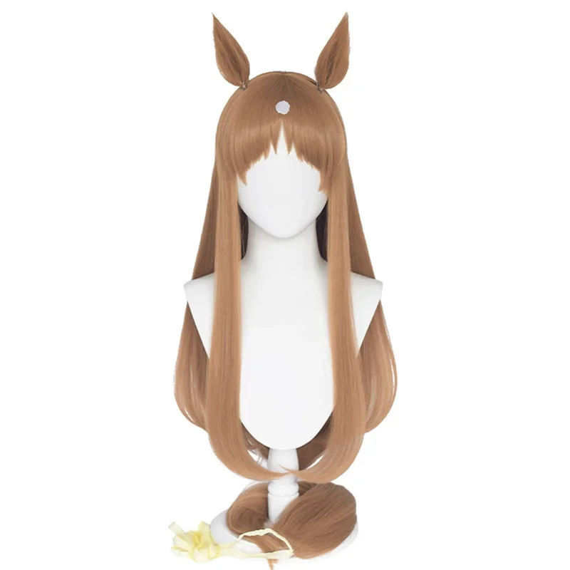 Uma Musume Grass Wonder Cosplay Wig Uma Musume Pretty Derby Brown Long Straight Wig with Bangs Ears Synthetic Hair
Uma Musume Grass Wonder Cosplay Wig Uma Musume Pretty Derby Brown Long Straight Wig with Bangs Ears Synthetic Hair