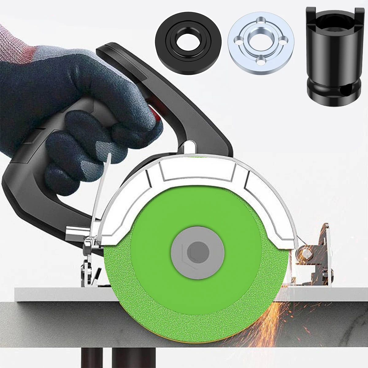 4Pcs Angle Grinder Accessory Set Glass Cutting Disc Set Heat Resistant Durable Glass Cutting Disc Socket Wrench Angle Grinder
4Pcs Angle Grinder Accessory Set Glass Cutting Disc Set Heat Resistant Durable Glass Cutting Disc Socket Wrench Angle Grinder