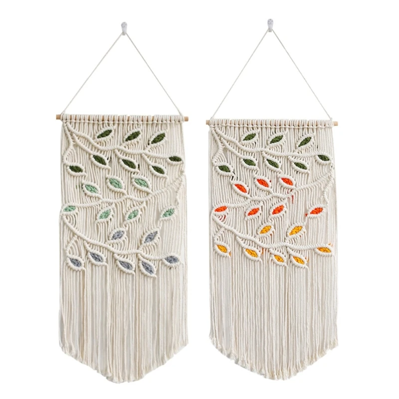 KX4B Handwoven Leaf Hanging Tapestry Pendant Art Charm Hangable Crafts for Home Bedroom Room Wall Decoration Gift
KX4B Handwoven Leaf Hanging Tapestry Pendant Art Charm Hangable Crafts for Home Bedroom Room Wall Decoration Gift