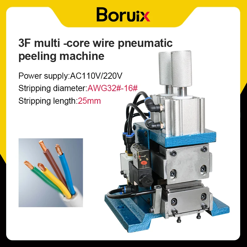 3F Pneumatic Wire Stripping Machine 4F Pneumatic Electric Stripping Twisting Machine Multi-core Wire and Cable Stripping Machine
3F Pneumatic Wire Stripping Machine 4F Pneumatic Electric Stripping Twisting Machine Multi-core Wire and Cable Stripping Machine
