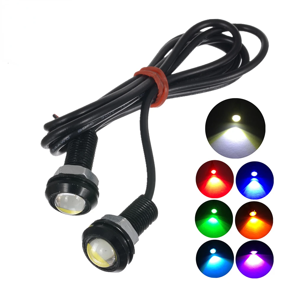 12V 24V 18MM Car LED Eagle Eye Light Car Fog DRL Day time Reverse Parking Signal Yellow Amber Blue White Red Eagle Eye Light LED
12V 24V 18MM Car LED Eagle Eye Light Car Fog DRL Day time Reverse Parking Signal Yellow Amber Blue White Red Eagle Eye Light LED