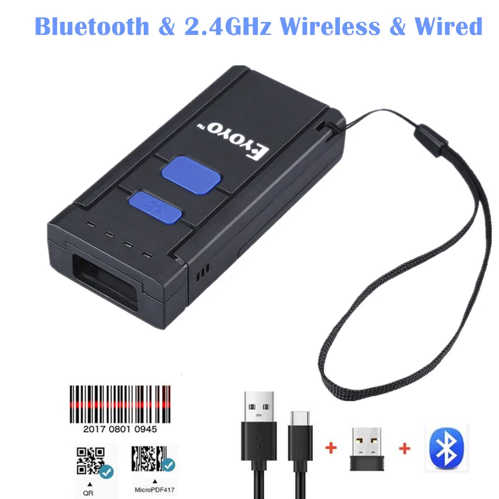 . Mini 1D Wireless Barcode Scanner Compatible Bluetooth 2.4GHz Wireless Wired Connection Mac Android iOS Barcode Reader
. Mini 1D Wireless Barcode Scanner Compatible Bluetooth 2.4GHz Wireless Wired Connection Mac Android iOS Barcode Reader