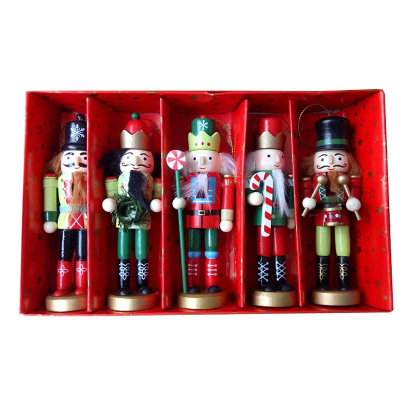 5 Pcs/Set 12CM Nutcracker Christmas Soldier Decorations Puppet Christmas Dolls Decoration Desk Decor
5 Pcs/Set 12CM Nutcracker Christmas Soldier Decorations Puppet Christmas Dolls Decoration Desk Decor
