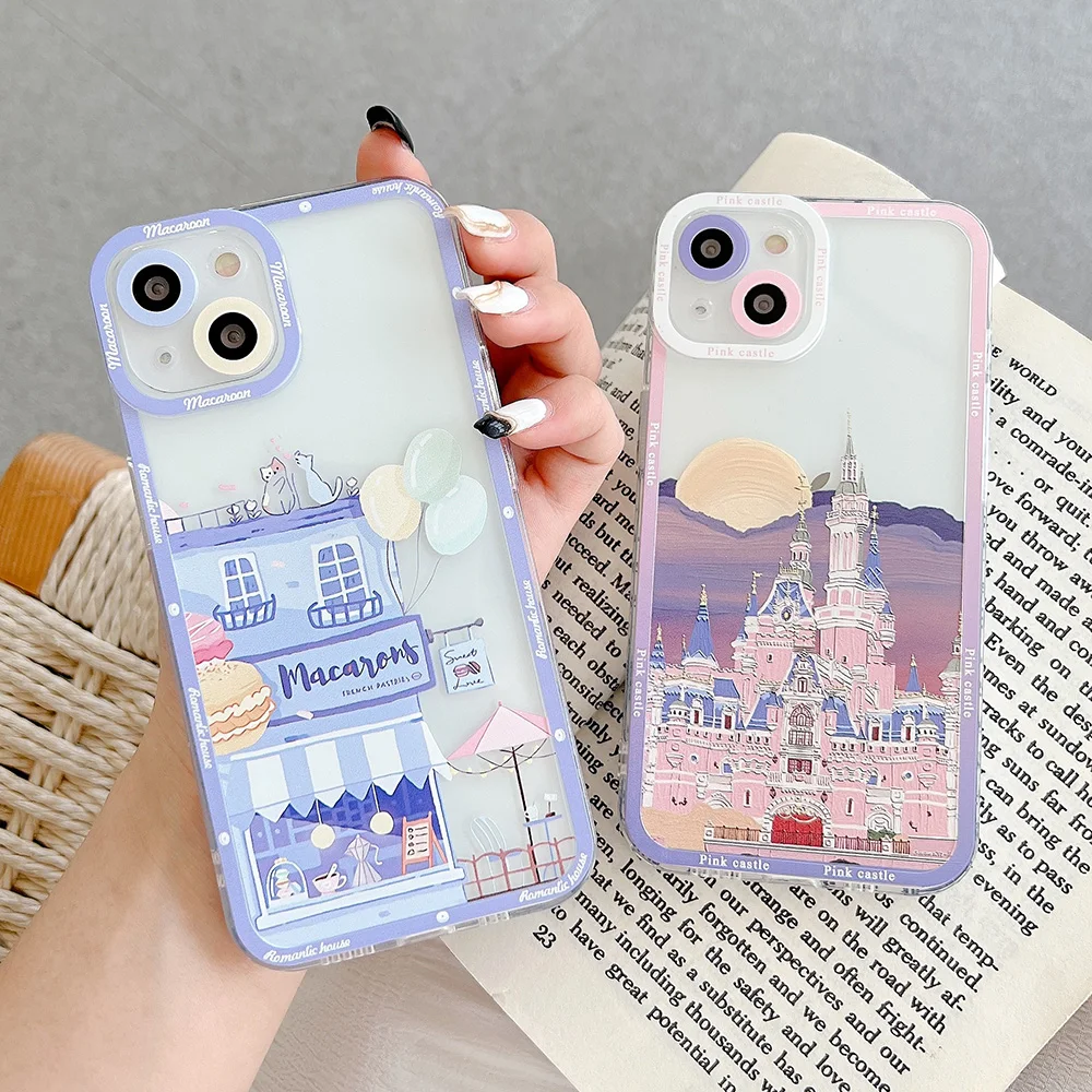Cartoon Castle House Case for Samsung Galaxy S22 Plus Note 20 Ultra A51 A71 Clear Case Silicone TPU Women Girls Protective Cover
Cartoon Castle House Case for Samsung Galaxy S22 Plus Note 20 Ultra A51 A71 Clear Case Silicone TPU Women Girls Protective Cover