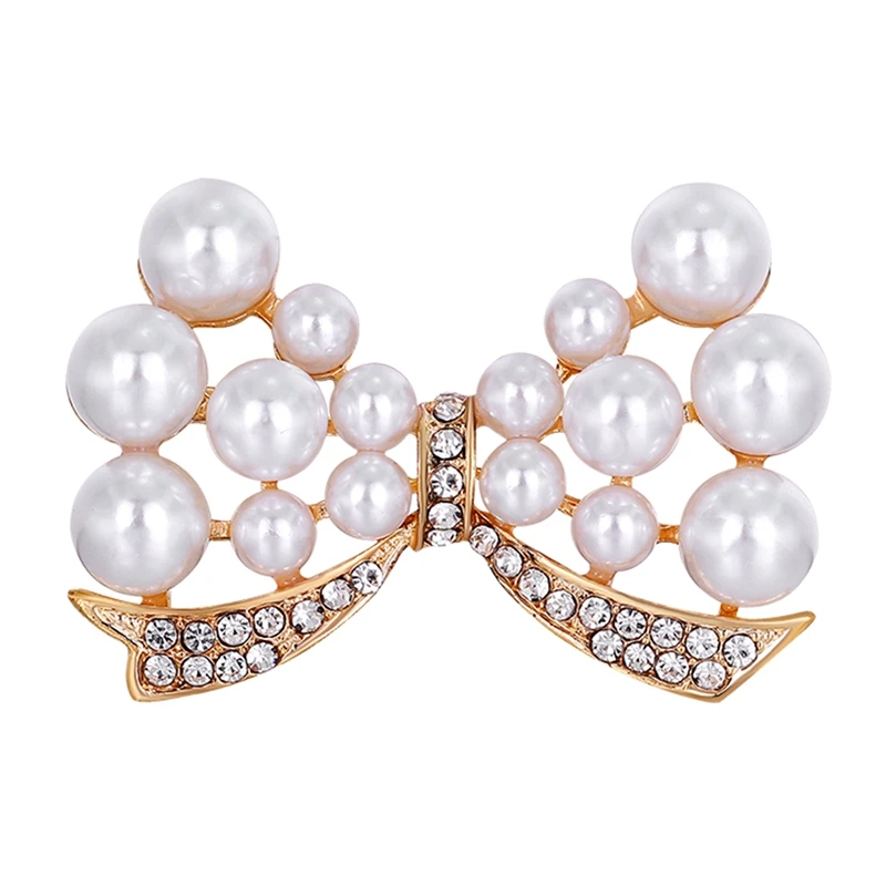Pearl Rhinestone Bow Brooch for Women Trendy Elegant Pins Party Wedding Gifts Clothing Accessories Butterfly Brooch
Pearl Rhinestone Bow Brooch for Women Trendy Elegant Pins Party Wedding Gifts Clothing Accessories Butterfly Brooch