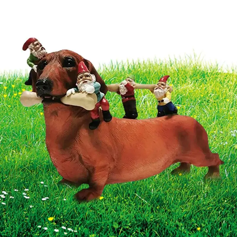 Статуя таксы и гномов из смолы, садовые статуи собаки, съедающие кости, уличная Ярда, художественная статуэтка, Декор, Такса, карлик
Статуя таксы и гномов из смолы, садовые статуи собаки, съедающие кости, уличная Ярда, художественная статуэтка, Декор, Такса, карлик