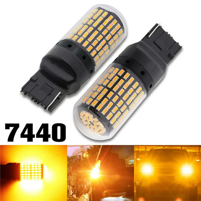 10X 7440 Canbus супер ярсветодиодный ная лампа без ошибок T20 W21W 144 SMD Янтарная для фонаря заднего хода поворота
10X 7440 Canbus супер ярсветодиодный ная лампа без ошибок T20 W21W 144 SMD Янтарная для фонаря заднего хода поворота