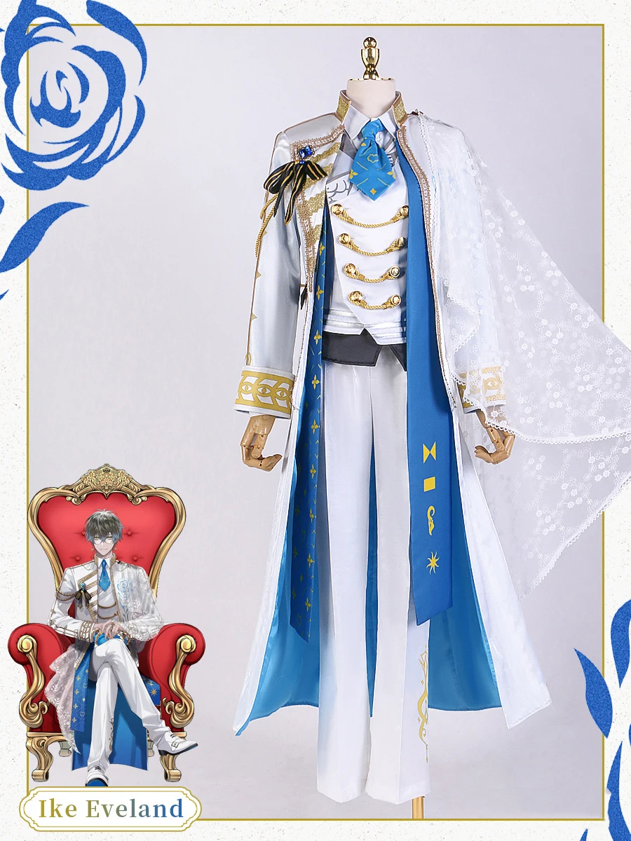 COS-HoHo Anime Vtuber Nijisanji Luxiem Ike Eveland Half An Anniversary Game Suit Gorgeous Uniform Cosplay Costume Party Outfit
COS-HoHo Anime Vtuber Nijisanji Luxiem Ike Eveland Half An Anniversary Game Suit Gorgeous Uniform Cosplay Costume Party Outfit