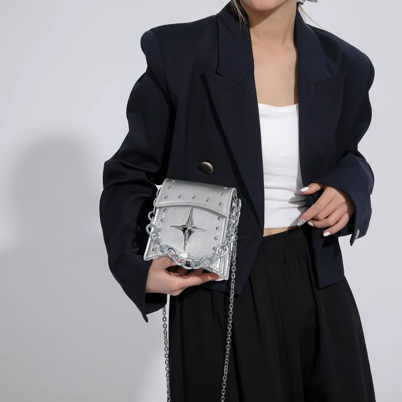Fashion Luggage &Bags Women's NEW Star Texture Retro Square PU Rivet Casual Mini Black Chain Handbags Shoulder Crossbody 
Fashion Luggage &Bags Women's NEW Star Texture Retro Square PU Rivet Casual Mini Black Chain Handbags Shoulder Crossbody