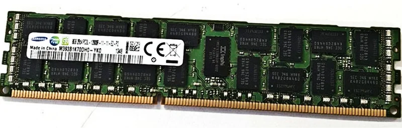 RAM M393B1K70DH0-YK0Server memory stick 8G 2RX4 PC3L-12800R ECC RDIMM 
RAM M393B1K70DH0-YK0Server memory stick 8G 2RX4 PC3L-12800R ECC RDIMM