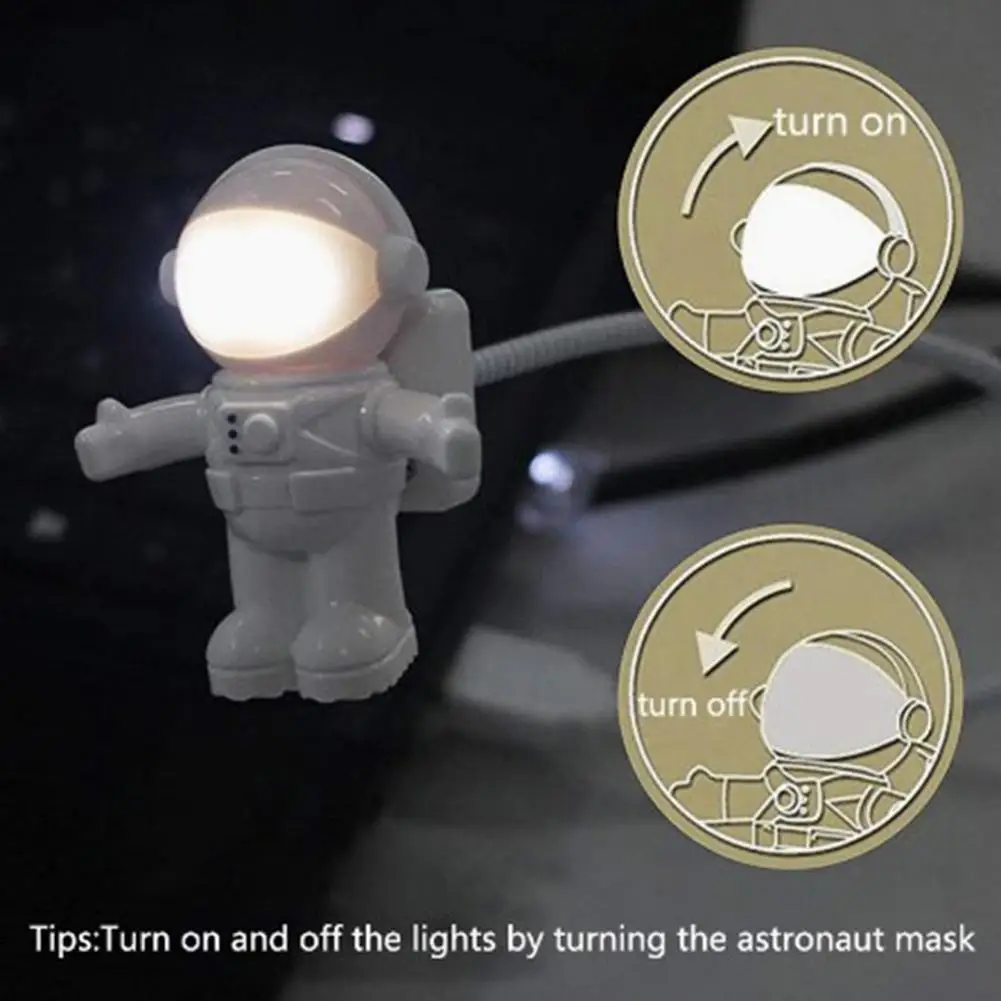 Dc 5v Usb Portable Led Night Light Astronaut Shape Reading Desk Lamp For Laptop Lighting Space Lovers 
Dc 5v Usb Portable Led Night Light Astronaut Shape Reading Desk Lamp For Laptop Lighting Space Lovers