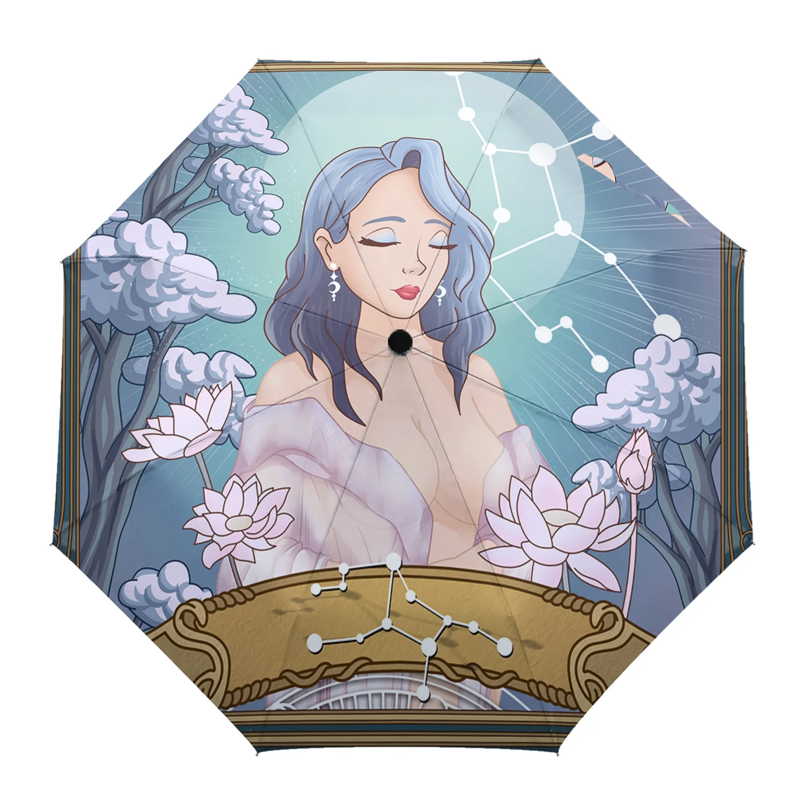 Twelve Constellations Automatic Umbrella Men Women Rain Windproof Outdoor Travel Sun Three Folding Umbrellas 8 Ribs Gift Parasol
Twelve Constellations Automatic Umbrella Men Women Rain Windproof Outdoor Travel Sun Three Folding Umbrellas 8 Ribs Gift Parasol