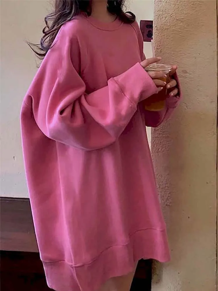 Sweatshirt Women Pullover 2022 Spring Autumn O-neck Plus Velvet Korean Loose Hedging Casual Student Jacket Jacket Trend
Sweatshirt Women Pullover 2022 Spring Autumn O-neck Plus Velvet Korean Loose Hedging Casual Student Jacket Jacket Trend