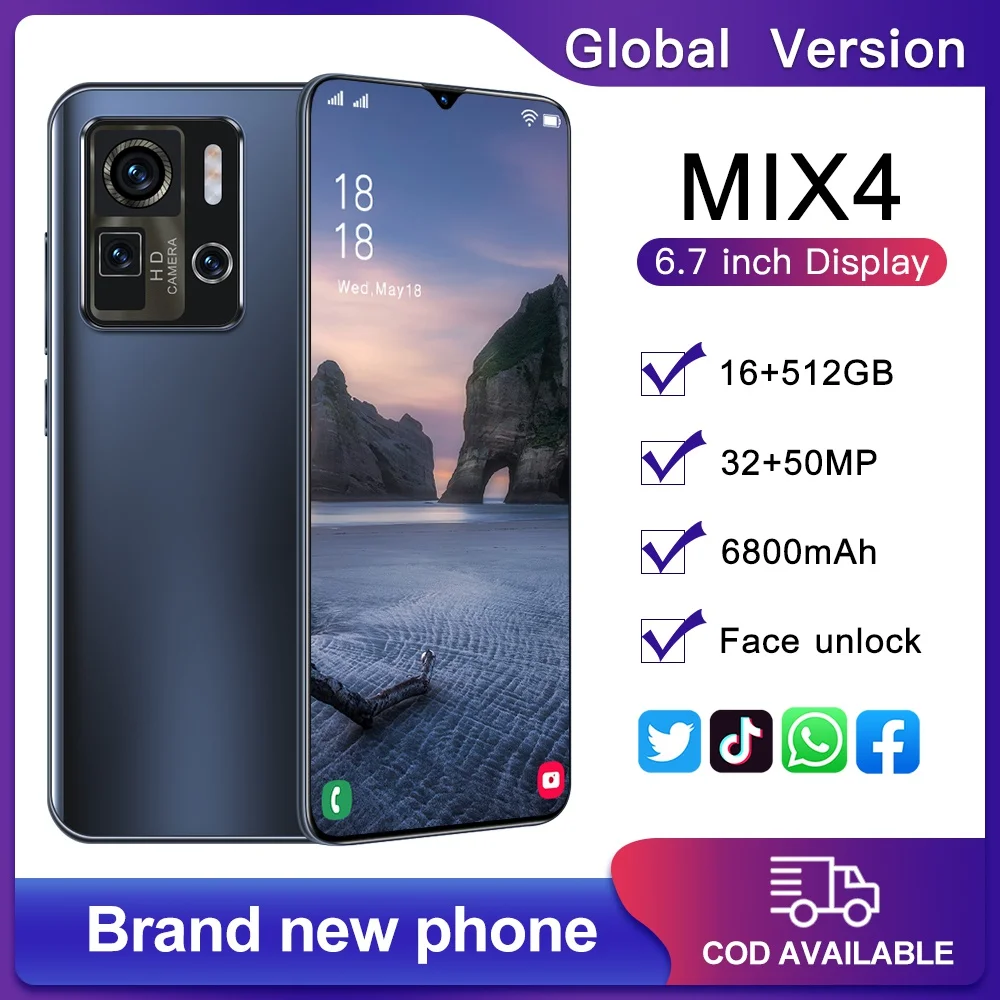 Новинка 2022, смартфон Mix4, 6,7 дюйма, 4G/телефон, Ультратонкий, 16 + 512 ГБ, разблокировка по лицу, телефон с двумя картами, Поддержка Facebook
Новинка 2022, смартфон Mix4, 6,7 дюйма, 4G/телефон, Ультратонкий, 16 + 512 ГБ, разблокировка по лицу, телефон с двумя картами, Поддержка Facebook