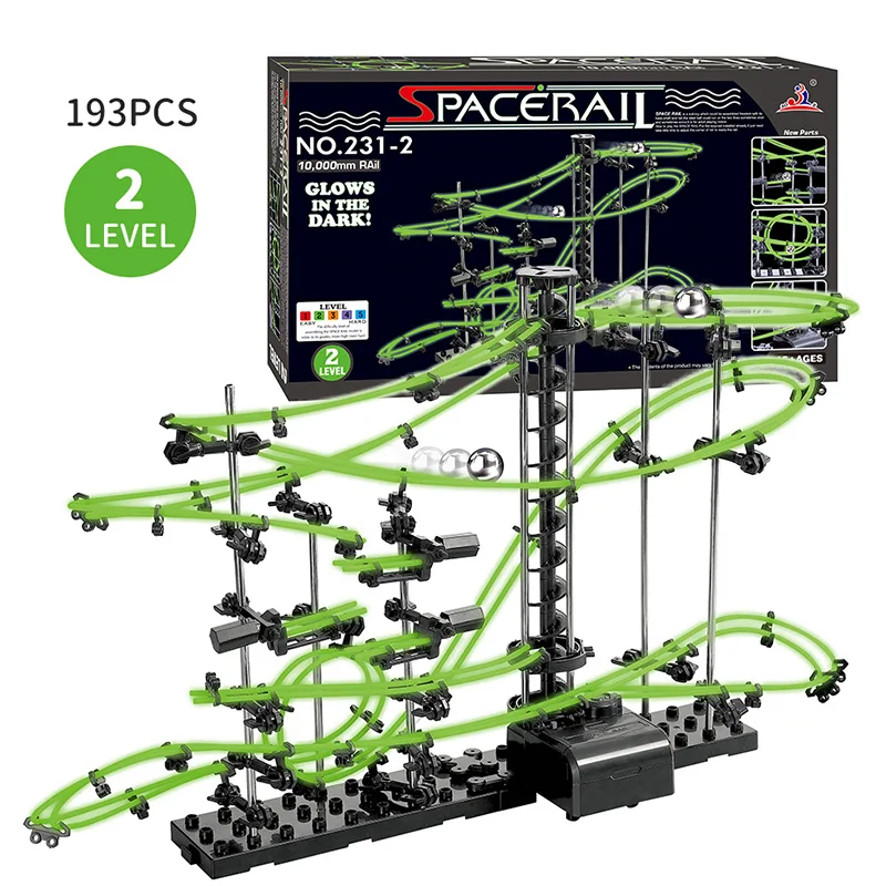 193pcs Roller Coaster Marble Run Ball Toys Luminous Diy Kid Educational Assembled Model Maze Race Track Games Toys For Kids Gift
193pcs Roller Coaster Marble Run Ball Toys Luminous Diy Kid Educational Assembled Model Maze Race Track Games Toys For Kids Gift