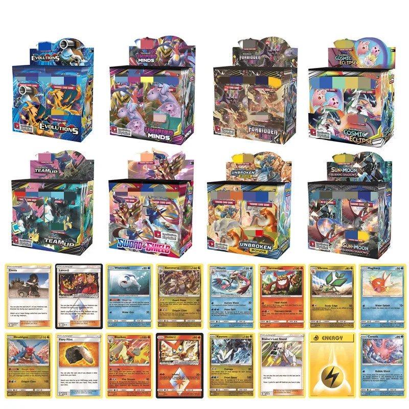 324 Pcs/lot Pokemon Board Game Battle Card In English Cartas Pokemon Wholesale 9 Pcs/Small Bag*36
324 Pcs/lot Pokemon Board Game Battle Card In English Cartas Pokemon Wholesale 9 Pcs/Small Bag*36