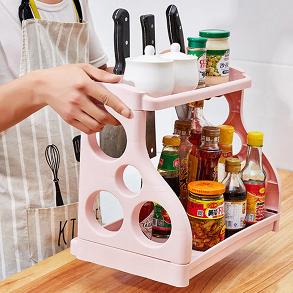 Two-layer Kitchen Storage Rack Seasoning Bottle Holder Towel Knife Shelf Large-capacity Kitchen Organizer Kitchen Accessories
Two-layer Kitchen Storage Rack Seasoning Bottle Holder Towel Knife Shelf Large-capacity Kitchen Organizer Kitchen Accessories