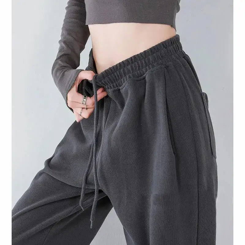 Pants Women's Autumn and Winter All-match Plus Velvet Thickening Loose and Thin Sports Casual Wide-leg Pants
Pants Women's Autumn and Winter All-match Plus Velvet Thickening Loose and Thin Sports Casual Wide-leg Pants