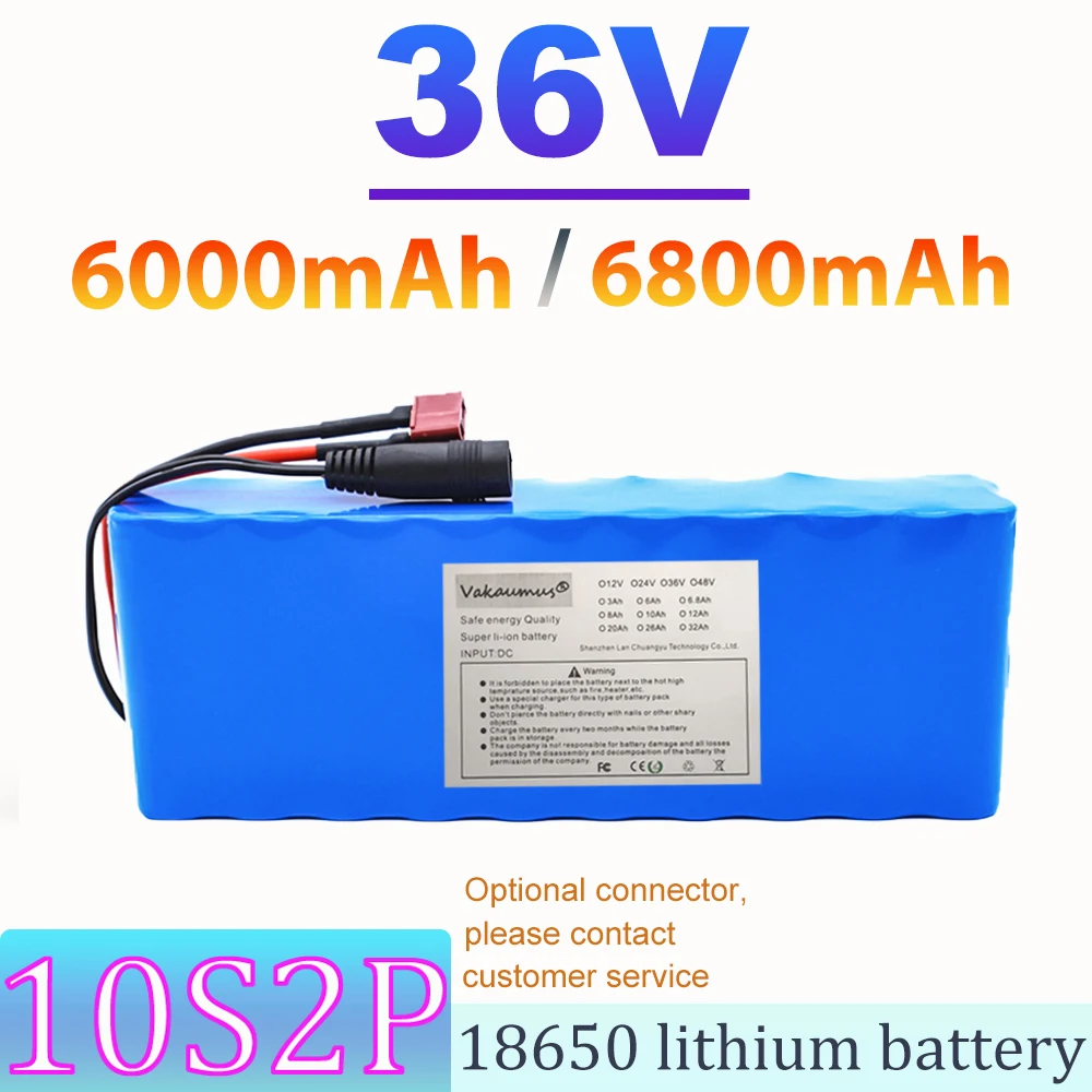 10S2P 36V 6/6.8Ah Battery ebike battery pack 18650 Li-Ion Battery 500W High Power and Capacity 42V Motorcycle Scooter + charger
10S2P 36V 6/6.8Ah Battery ebike battery pack 18650 Li-Ion Battery 500W High Power and Capacity 42V Motorcycle Scooter + charger