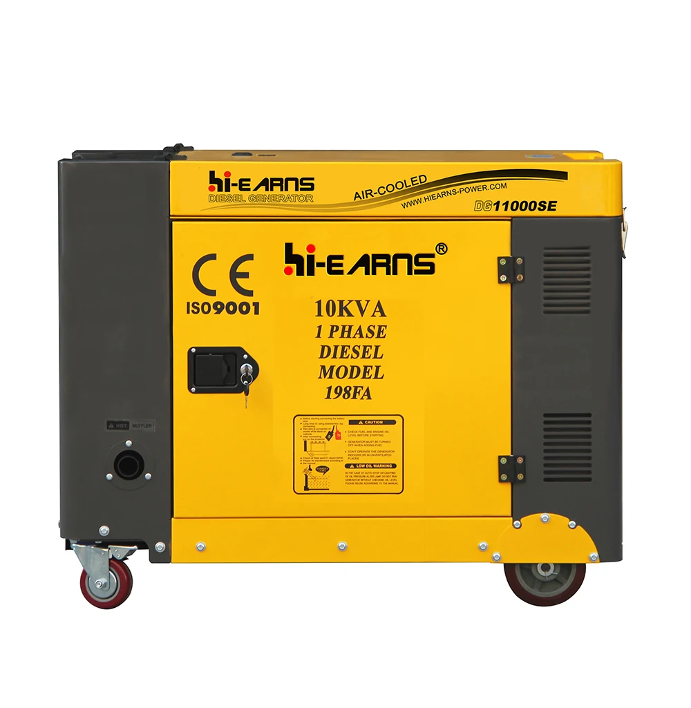 High quality Single phasee 8kw 198 engine air cooled silent type generator price
High quality Single phasee 8kw 198 engine air cooled silent type generator price