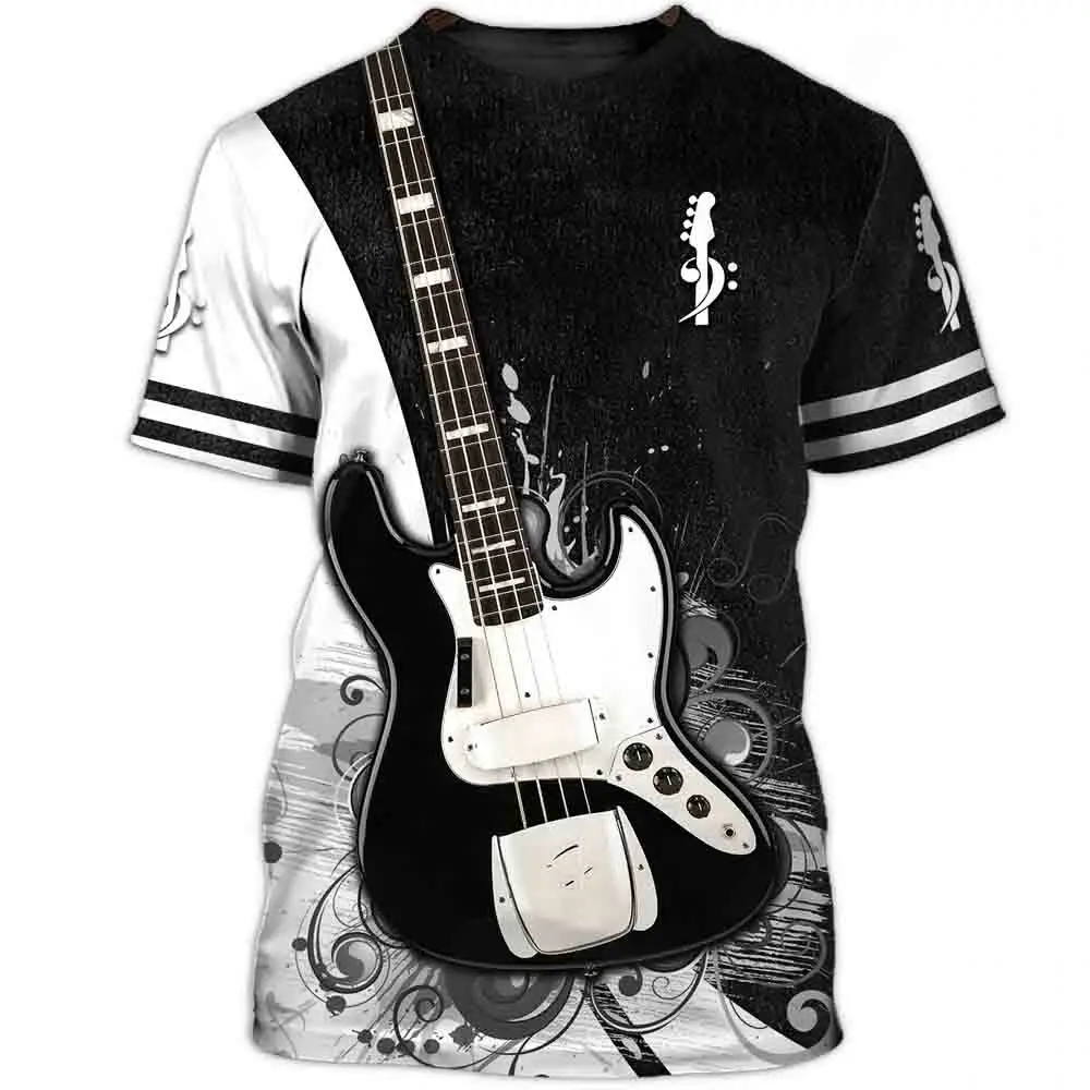 Summer Men's T Shirts Guitar Graphic 3d Fashion Music T-shirt Pullover Short Sleeve O Neck Rock Hip Hop Tops Oversized Clothing
Summer Men's T Shirts Guitar Graphic 3d Fashion Music T-shirt Pullover Short Sleeve O Neck Rock Hip Hop Tops Oversized Clothing